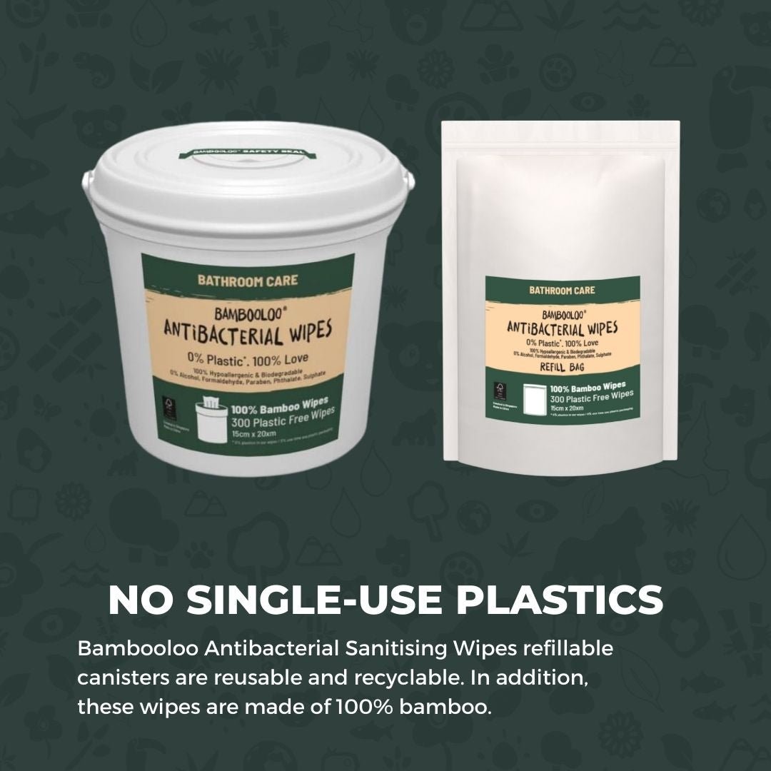 Bamboo Antibacterial Wipes | 1 canister