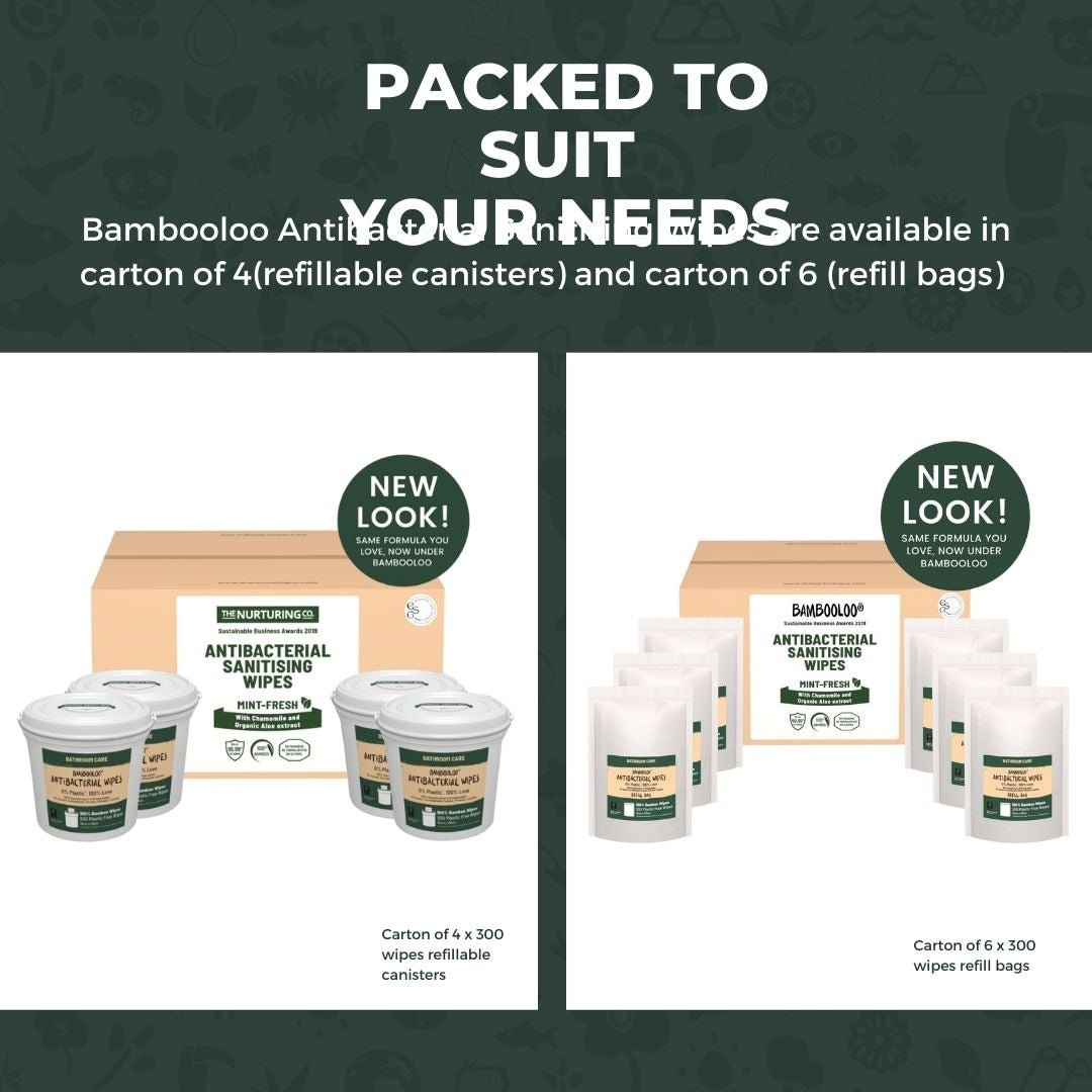 Bamboo Antibacterial Wipes | 1 canister