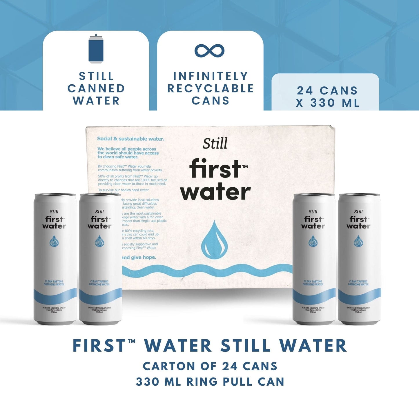 FirstWater™ Still Water (Carton of 24) Love Bambooloo