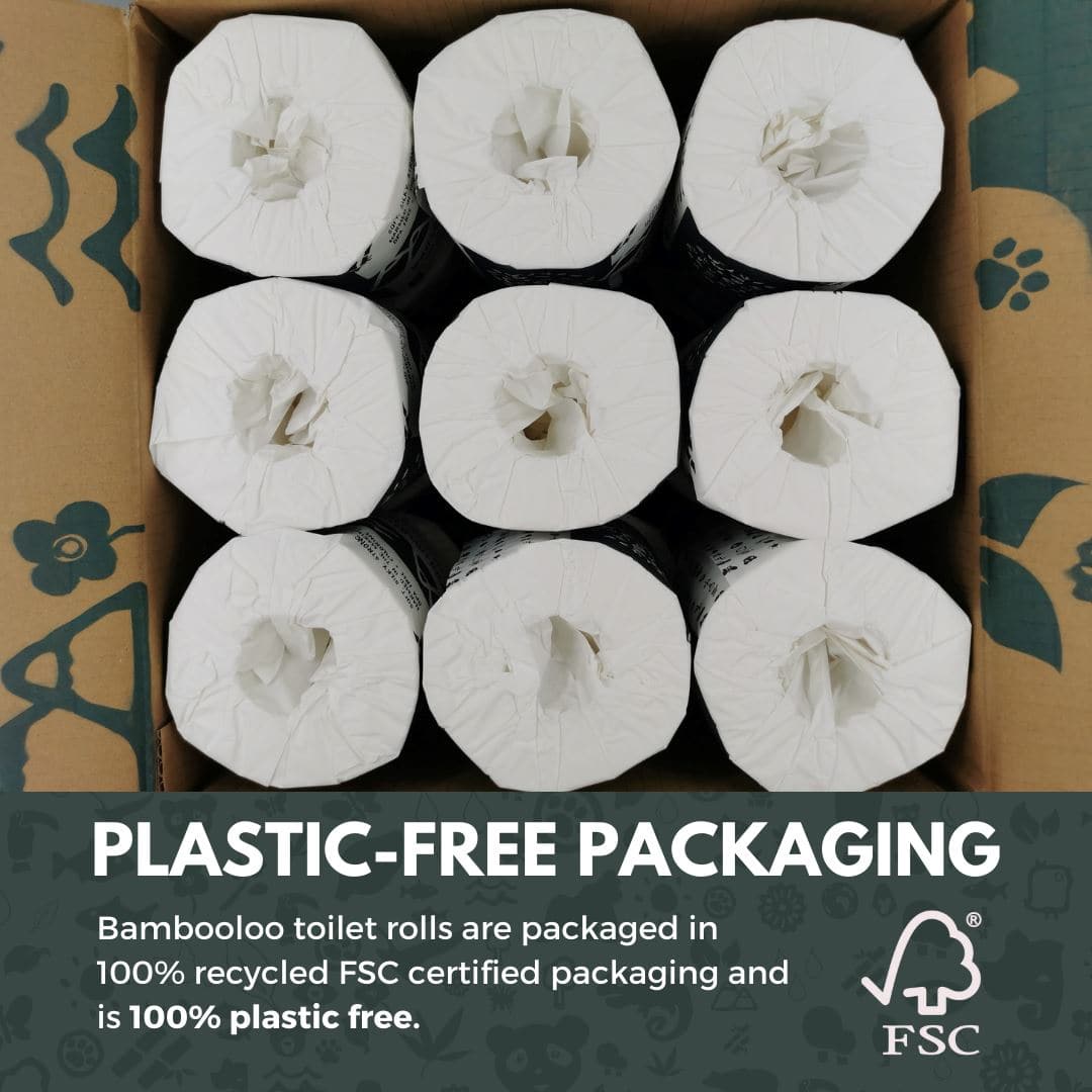 Multi Box - 3 x Bambooloo Toilet Rolls Cartons (36 Individually Wrapped Rolls Per Carton) Toilet Rolls Bambooloo