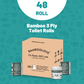 Bamboo 3 Ply Toilet Rolls | 48 rolls (Individually Wrapped Rolls)