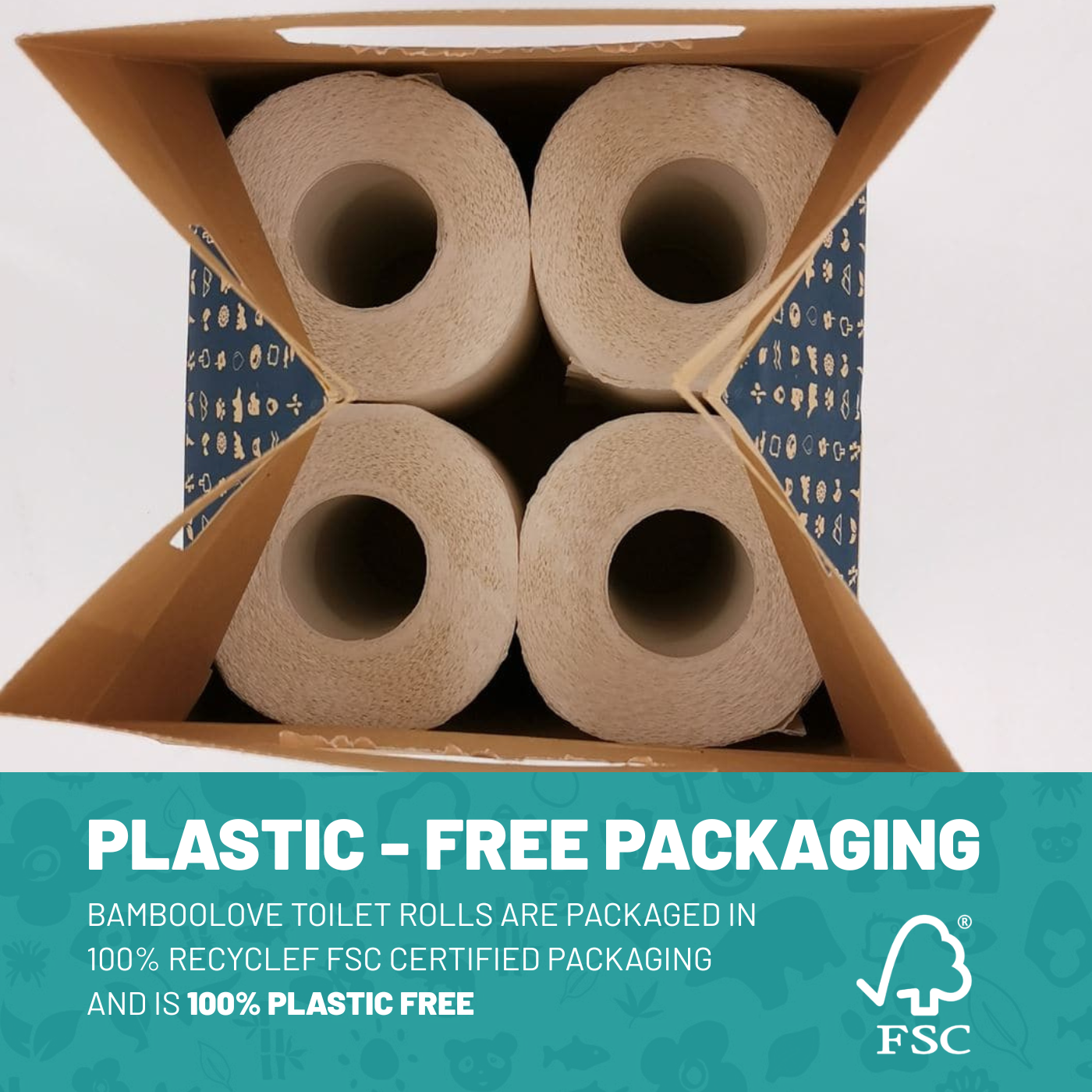 Bamboo Kitchen Roll GrabBag | 4 rolls