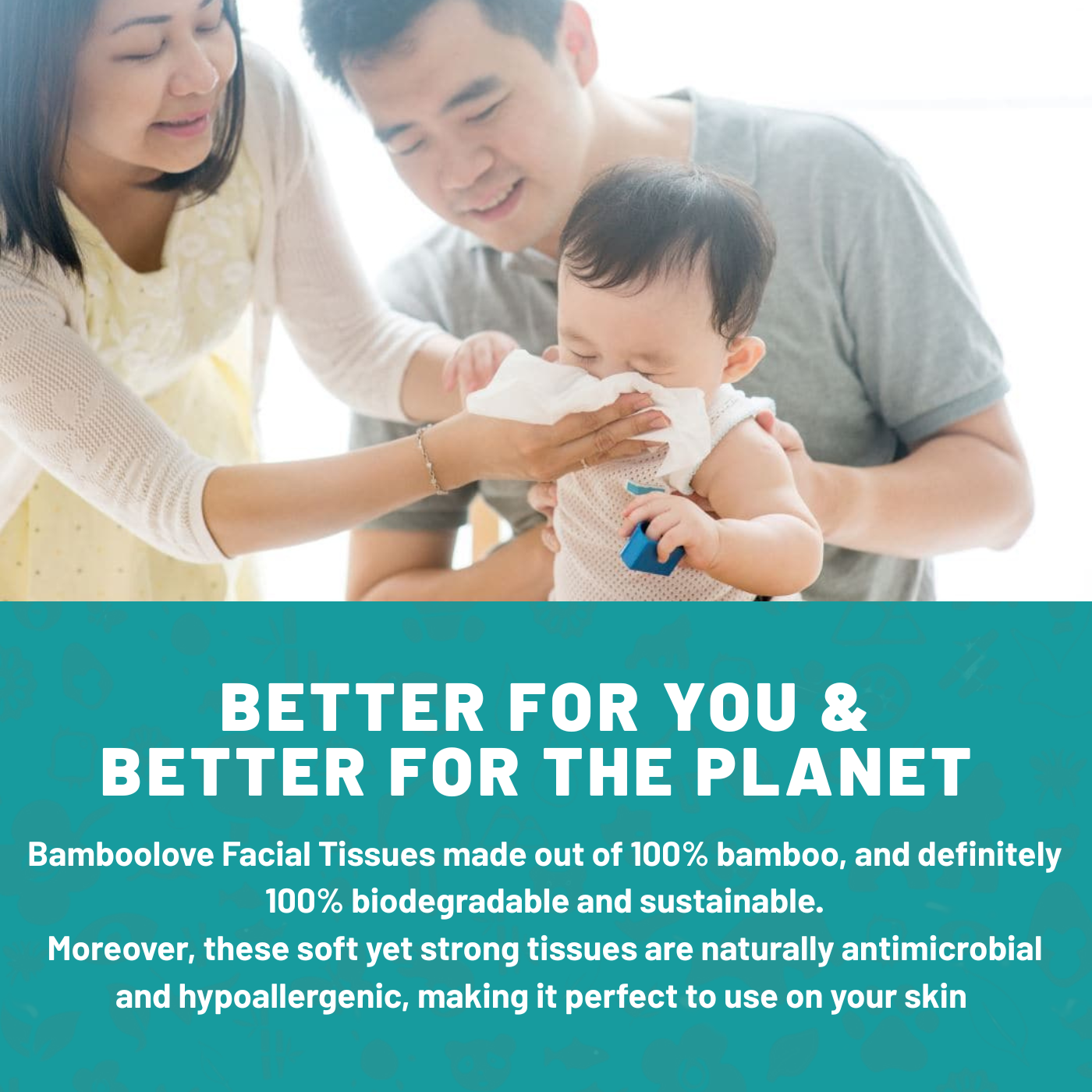 Bamboo Facial Tissues | 12 boxes
