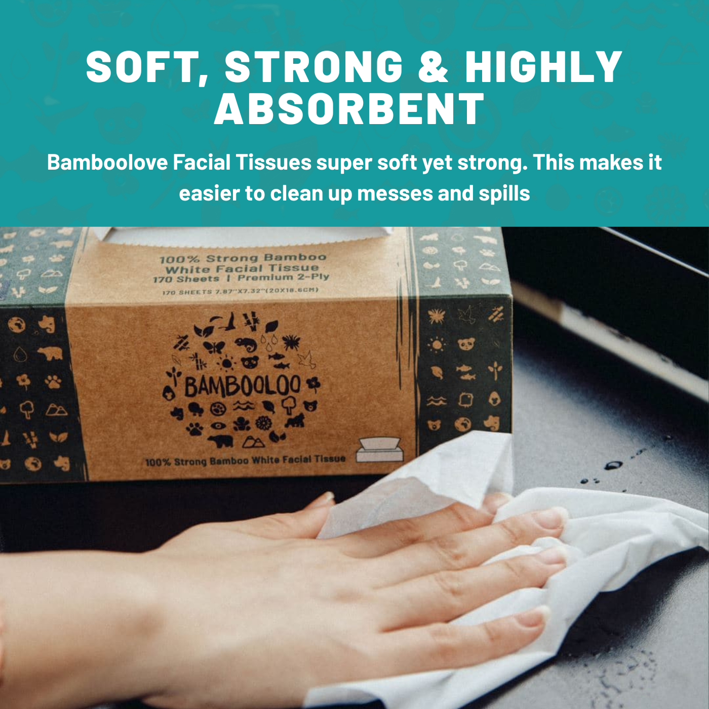 Bamboo Facial Tissues | 12 boxes