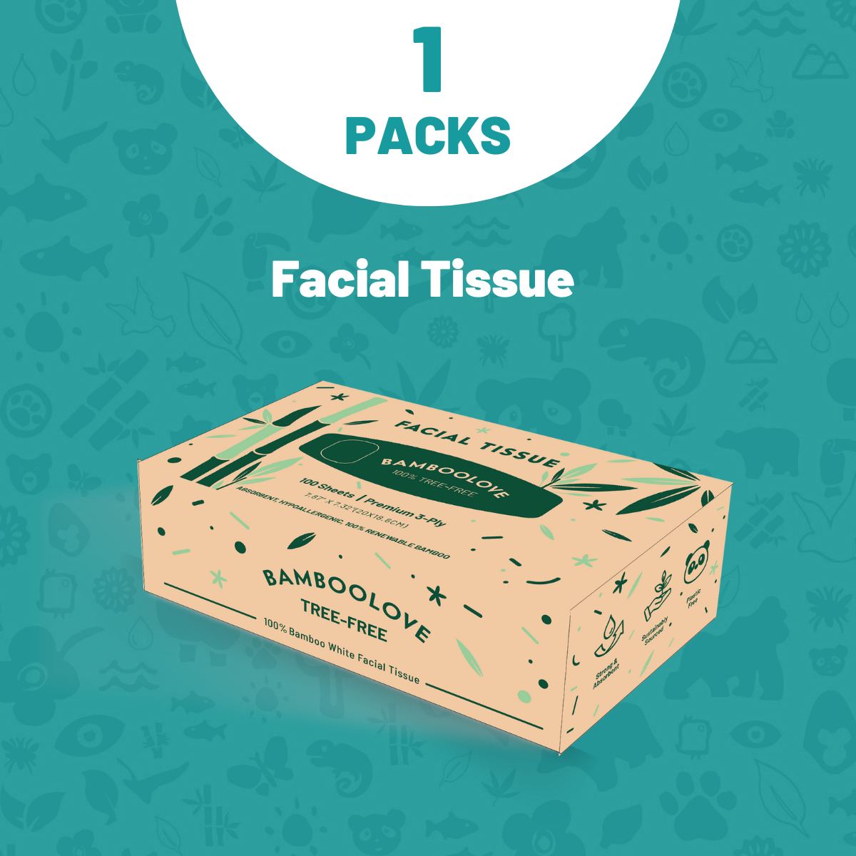 Bamboo Facial Tissues | 1 box