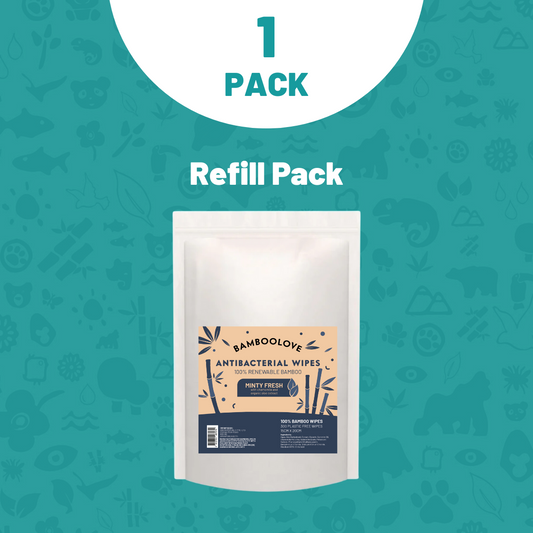 Bamboo Antibacterial Wipes | 1 Refill Bag