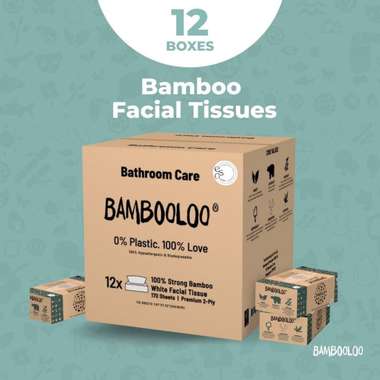 Bamboo Facial Tissues | 12 boxes