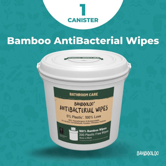 Bamboo Antibacterial Wipes | 1 canister