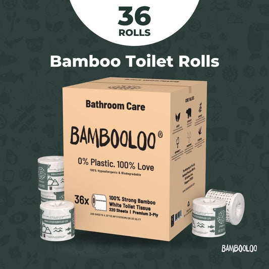 Bamboo 3 Ply Toilet Rolls | 36 rolls