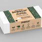 BAMBOOLOO 100% 2 PLY BAMBOO N FOLDING HAND TOWELS, 200 TOWELS per wrap, 20 WRAPS PER CARTON Paper Towels Bambooloo 