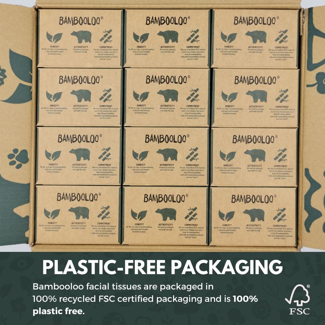 Bambooloo Bamboo Facial Tissues. 1 individual box. (PRE-ORDER) Facial Tissues Bambooloo 